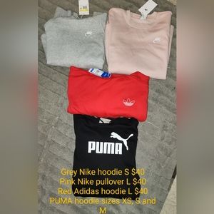 VARIETY OF WOMENS HOODIES AND PULLOVERS
